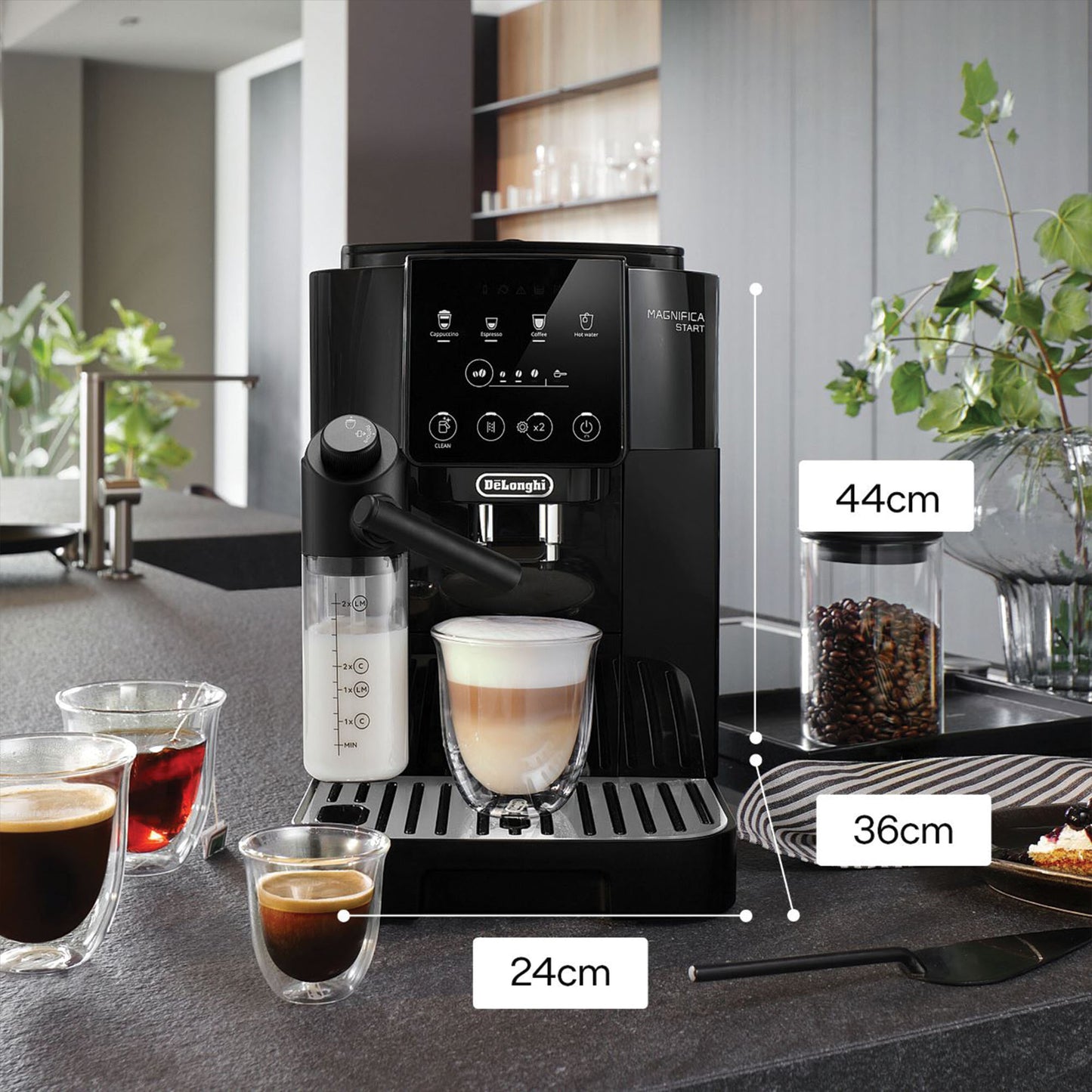 De'Longhi ECAM220.60.B Magnifica Start Milk Bean to Cup Automatic Coffee Machine - EDS Tranquillity Collection