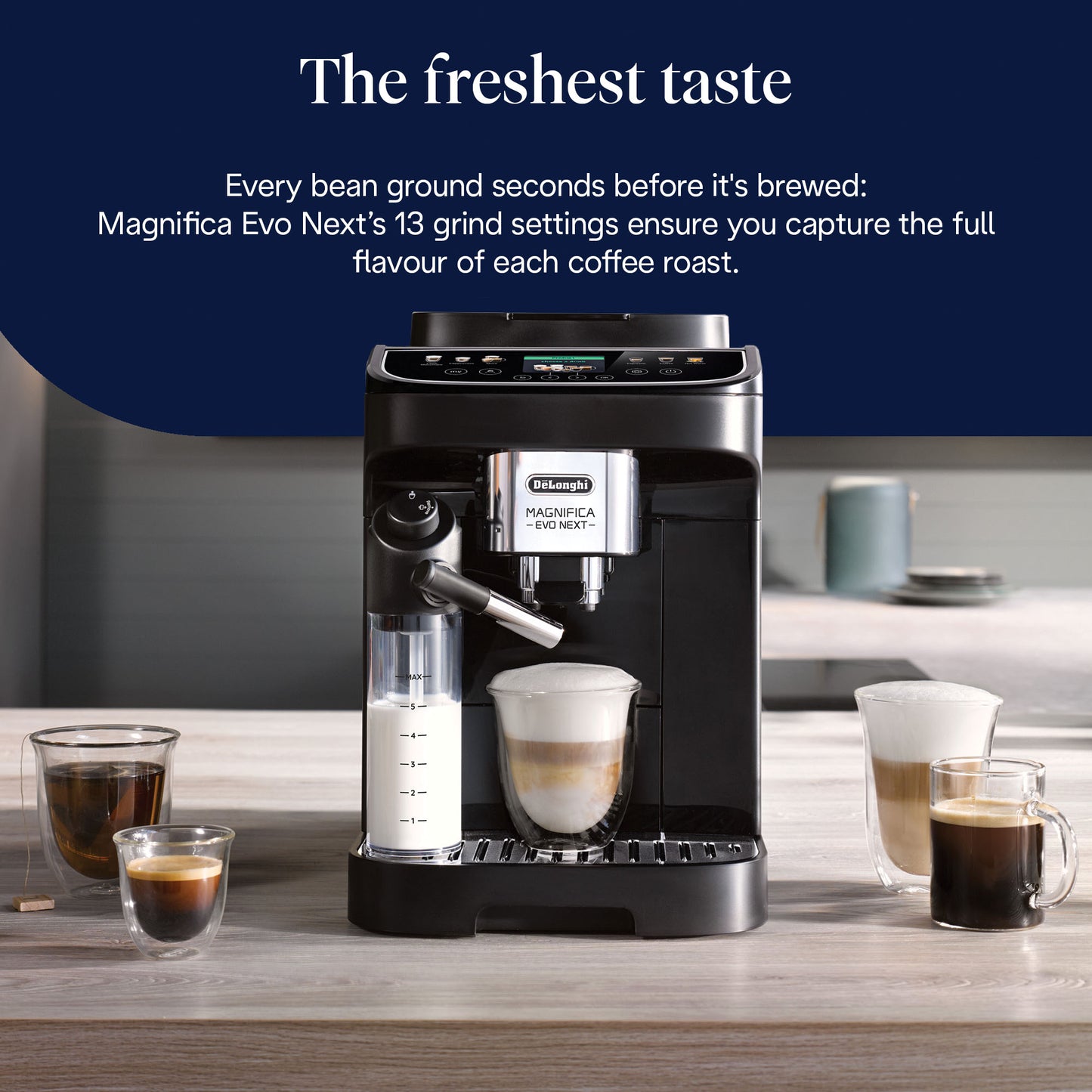 De'Longhi ECAM310.60.B Magnifica Evo Next Bean to Cup Automatic Coffee Machine - EDS Tranquillity Collection