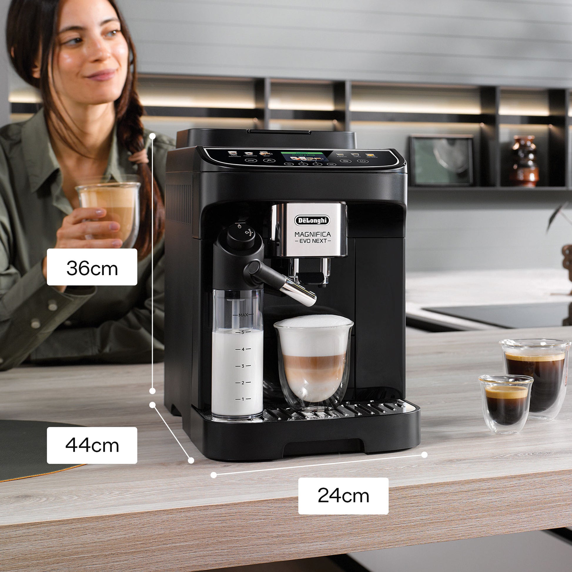 De'Longhi ECAM310.60.B Magnifica Evo Next Bean to Cup Automatic Coffee Machine - EDS Tranquillity Collection
