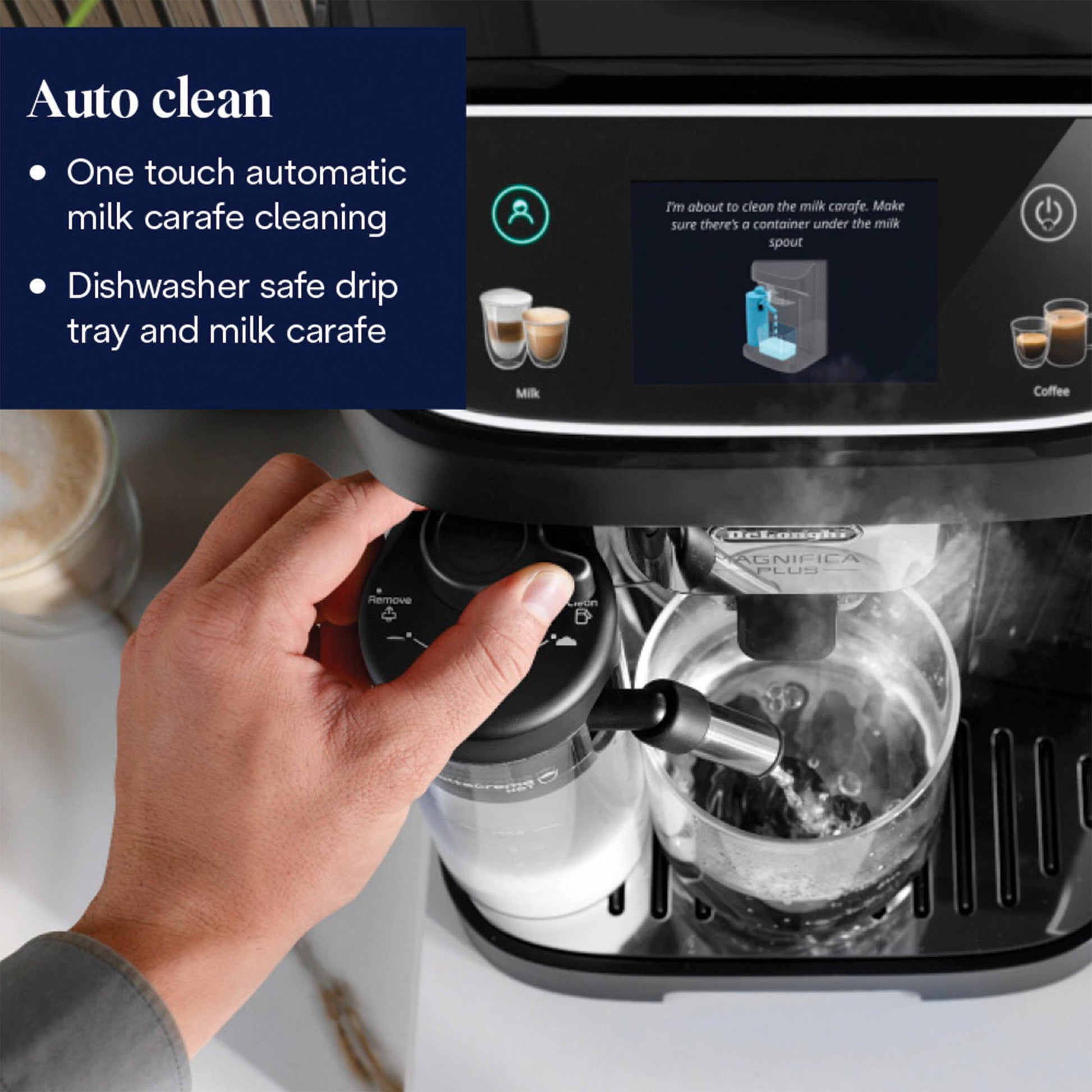 De'Longhi ECAM320.60.B Magnifica Plus Bean to Cup Automatic Coffee Machine - EDS Tranquillity Collection