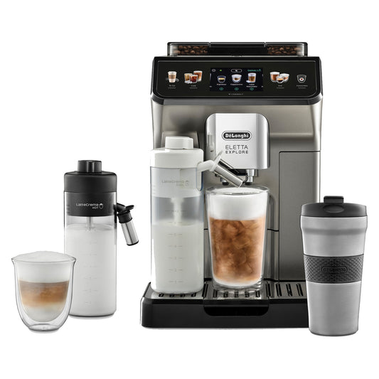 De'Longhi ECAM450.86.T Eletta Explore Bean to Cup Automatic Coffee Machine - EDS Tranquillity Collection