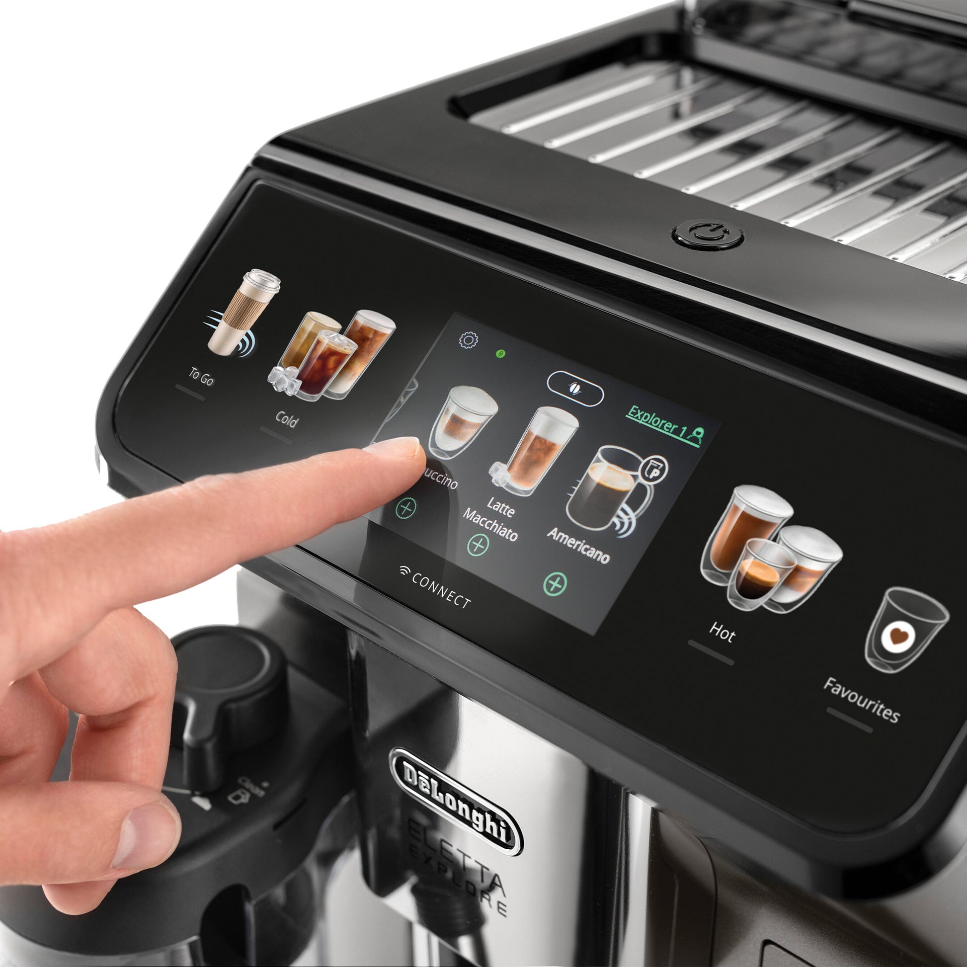 De'Longhi ECAM450.86.T Eletta Explore Bean to Cup Automatic Coffee Machine - EDS Tranquillity Collection