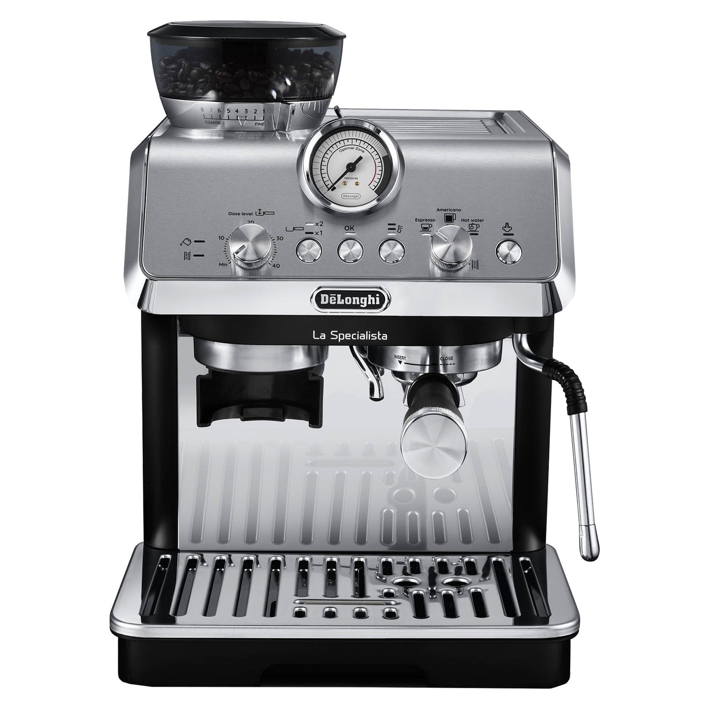 De'Longhi EC9155.MB La Specialista Arte Bean to Cup Manual Coffee Machine Silver - EDS Tranquillity Collection