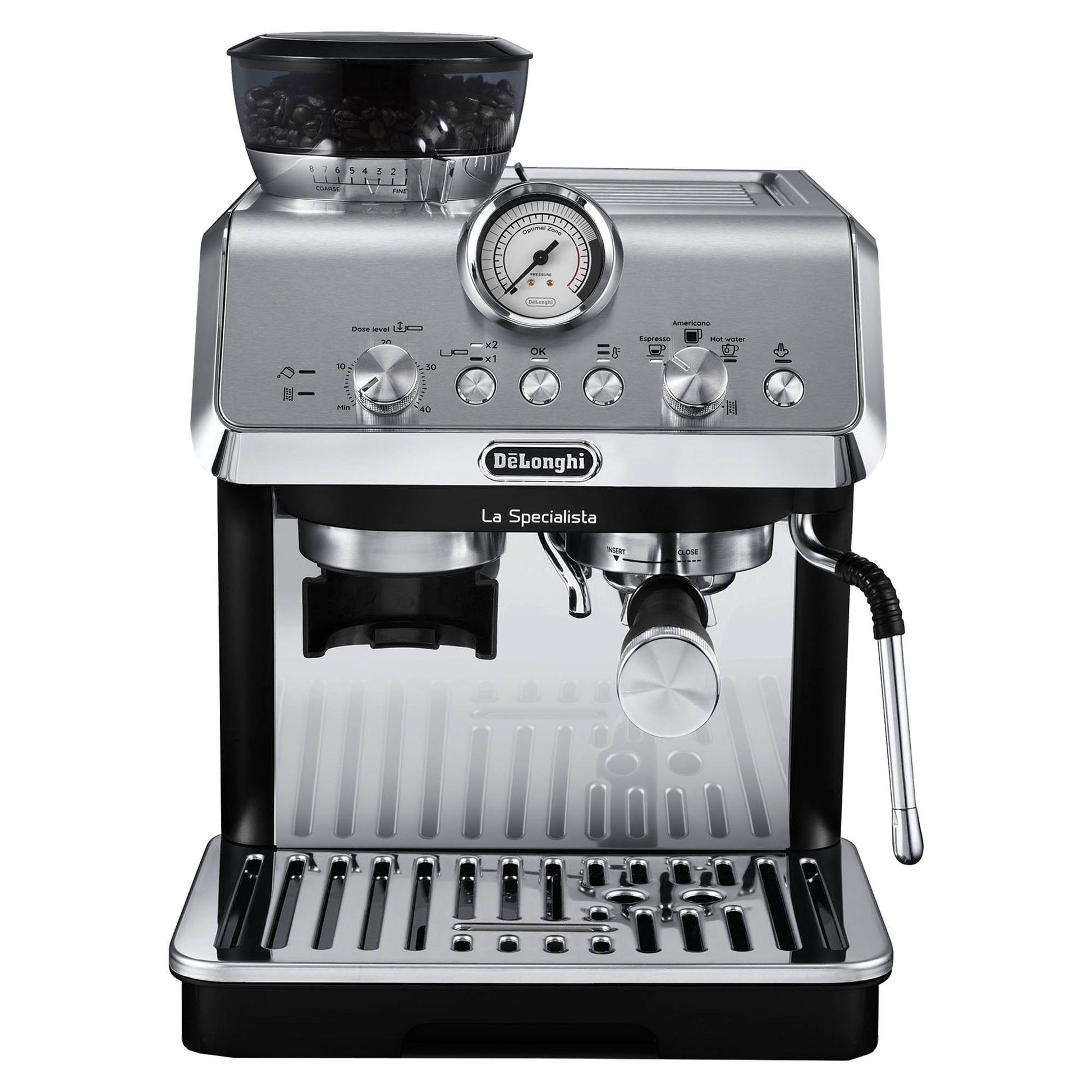 De'Longhi EC9155.MB La Specialista Arte Bean to Cup Manual Coffee Machine Silver - EDS Tranquillity Collection