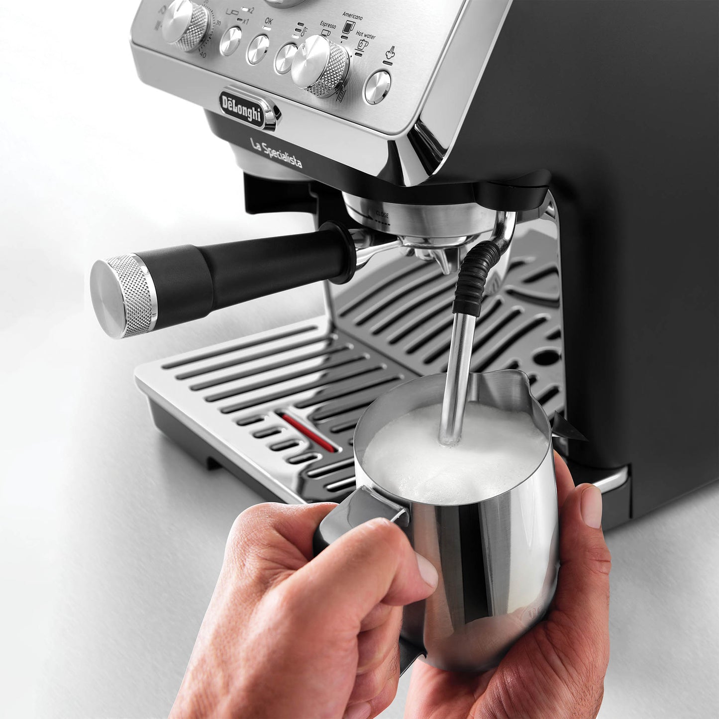 De'Longhi EC9155.MB La Specialista Arte Bean to Cup Manual Coffee Machine Silver - EDS Tranquillity Collection