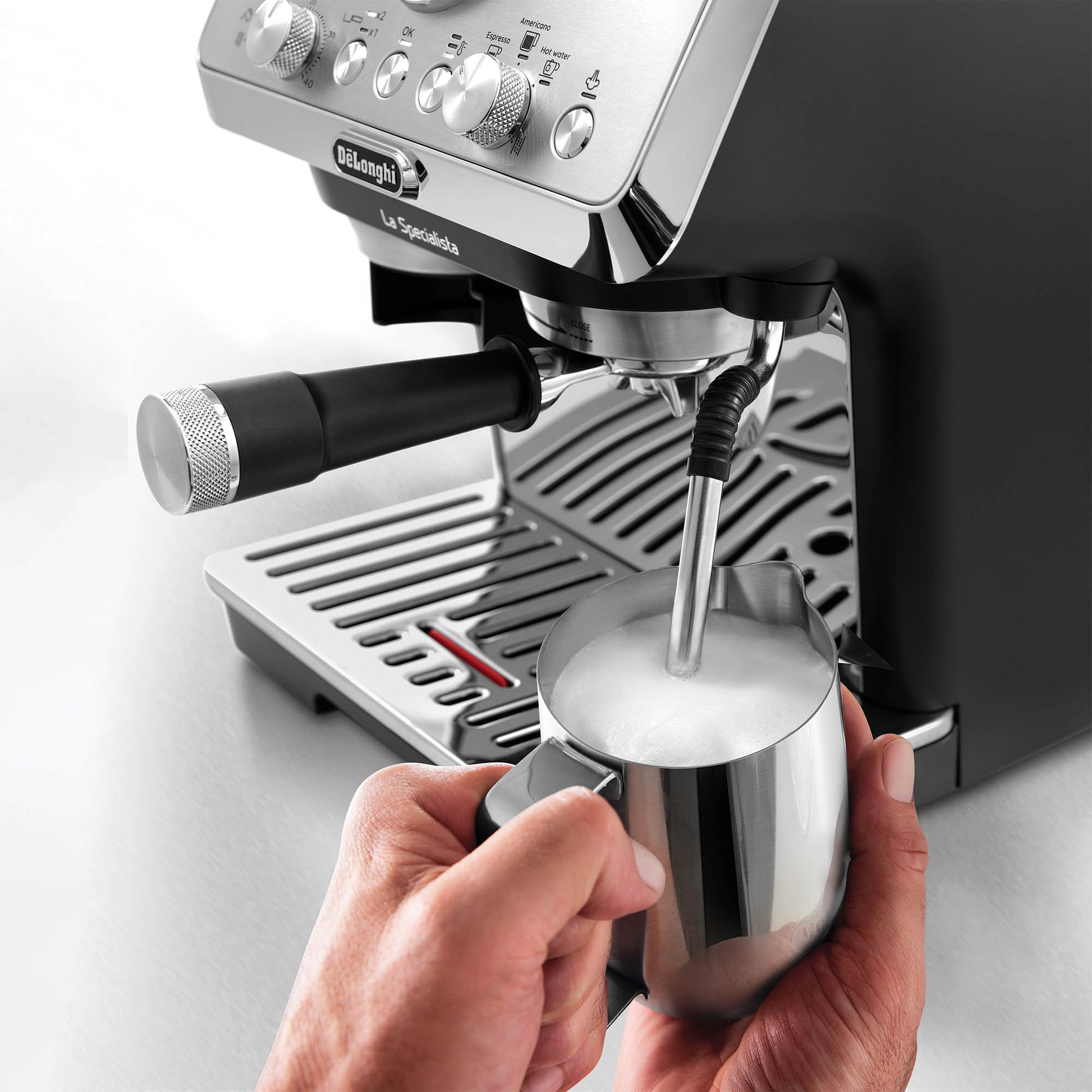 De'Longhi EC9155.MB La Specialista Arte Bean to Cup Manual Coffee Machine Silver - EDS Tranquillity Collection