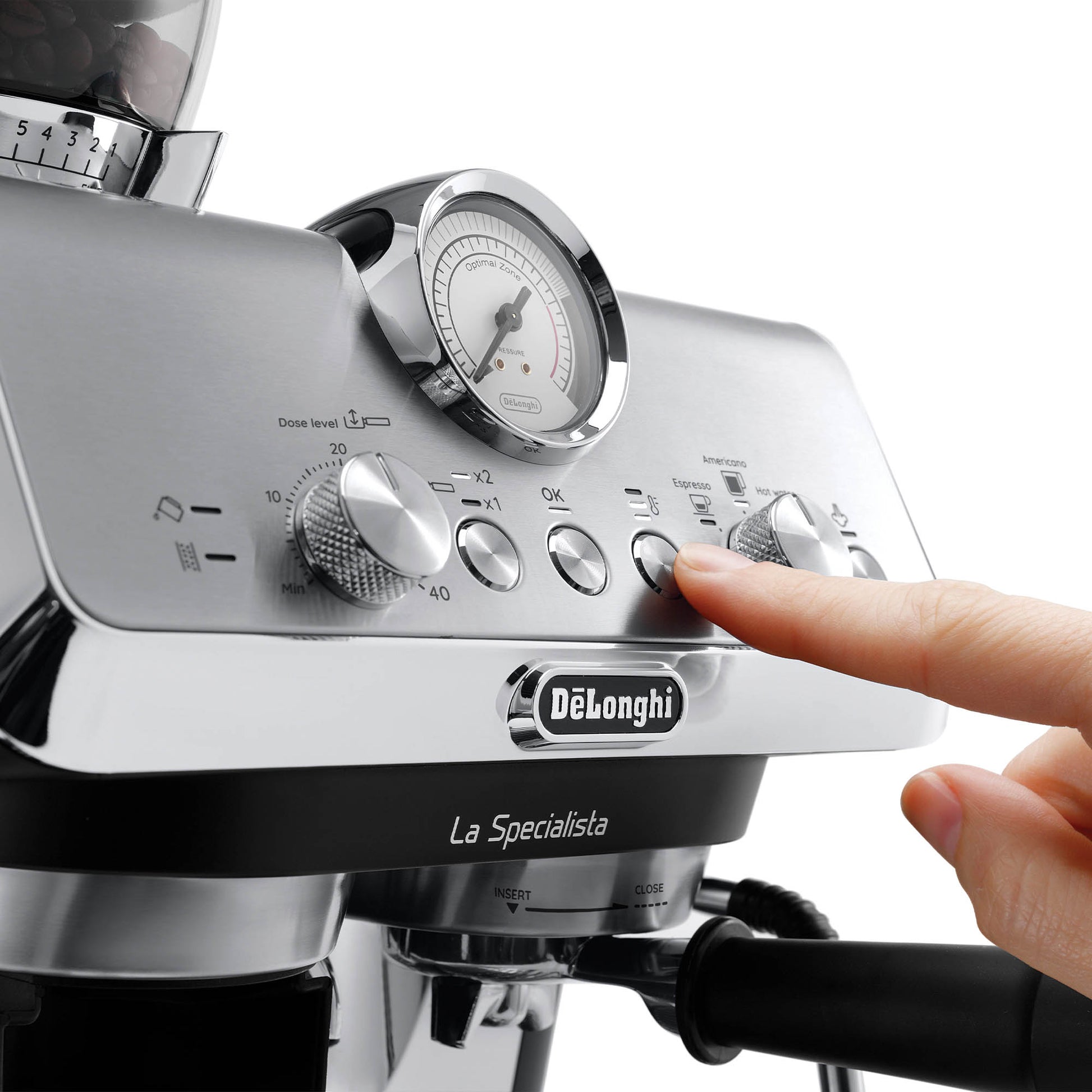De'Longhi EC9155.MB La Specialista Arte Bean to Cup Manual Coffee Machine Silver - EDS Tranquillity Collection