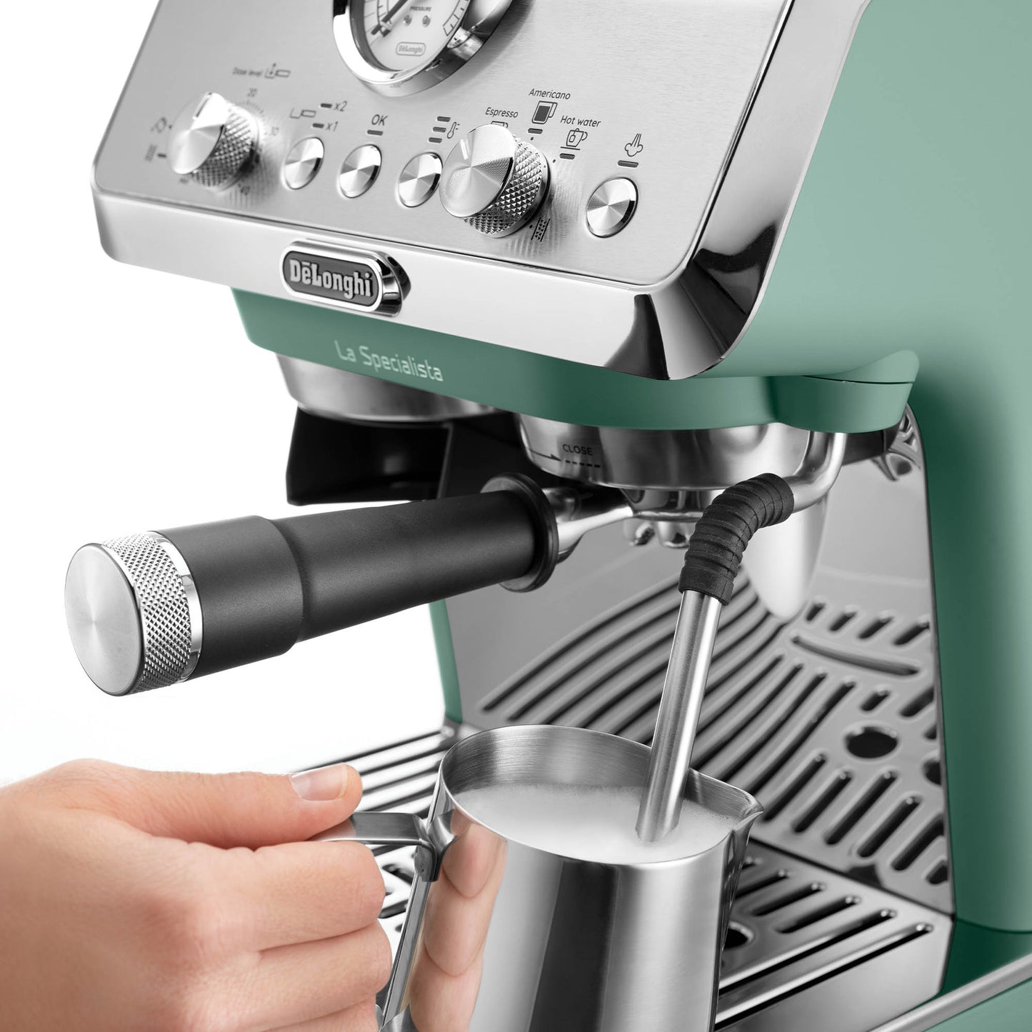 De'Longhi EC9155.GR La Specialista Arte Bean to Cup Manual Coffee Machine Green - EDS Tranquillity Collection