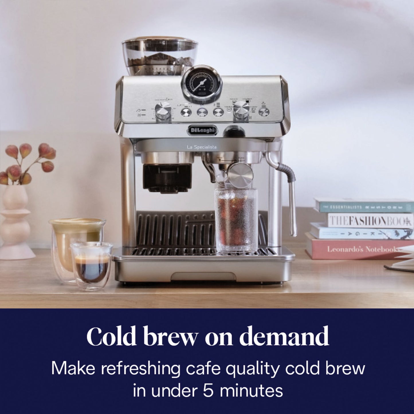 De'Longhi EC9255.M La Specialista Arte Evo BTC Coffee Machine with Cold Brew - EDS Tranquillity Collection