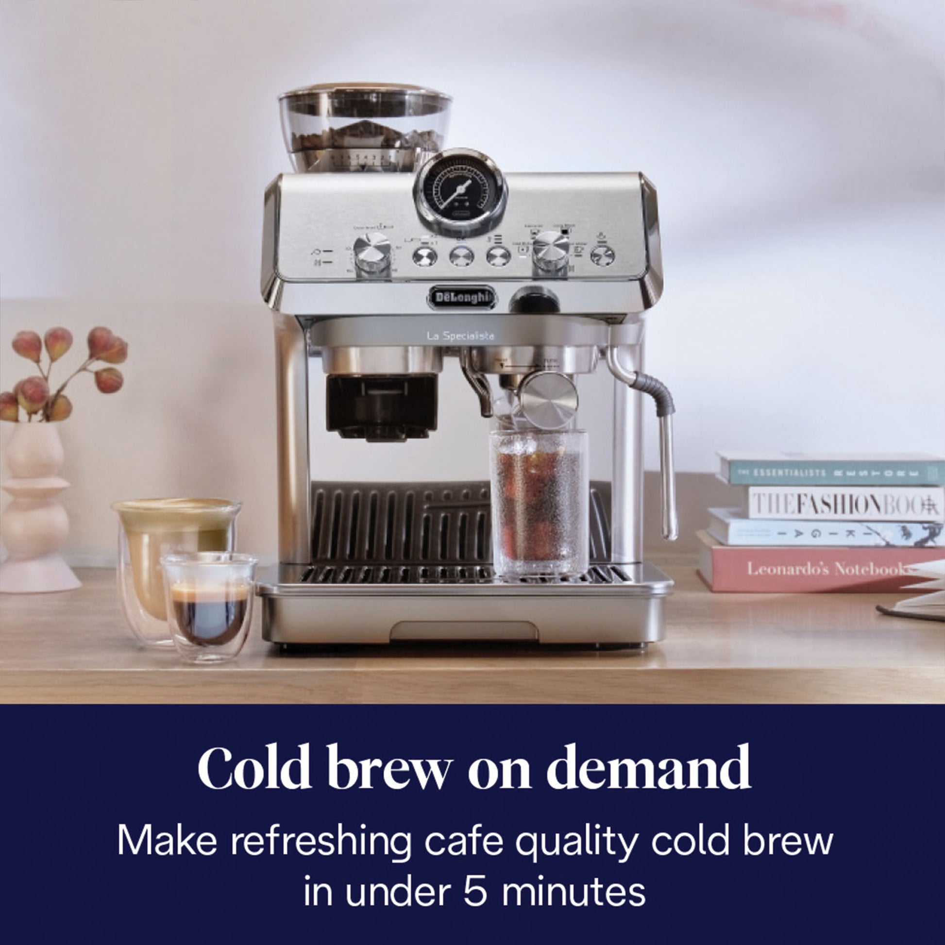 De'Longhi EC9255.M La Specialista Arte Evo BTC Coffee Machine with Cold Brew - EDS Tranquillity Collection