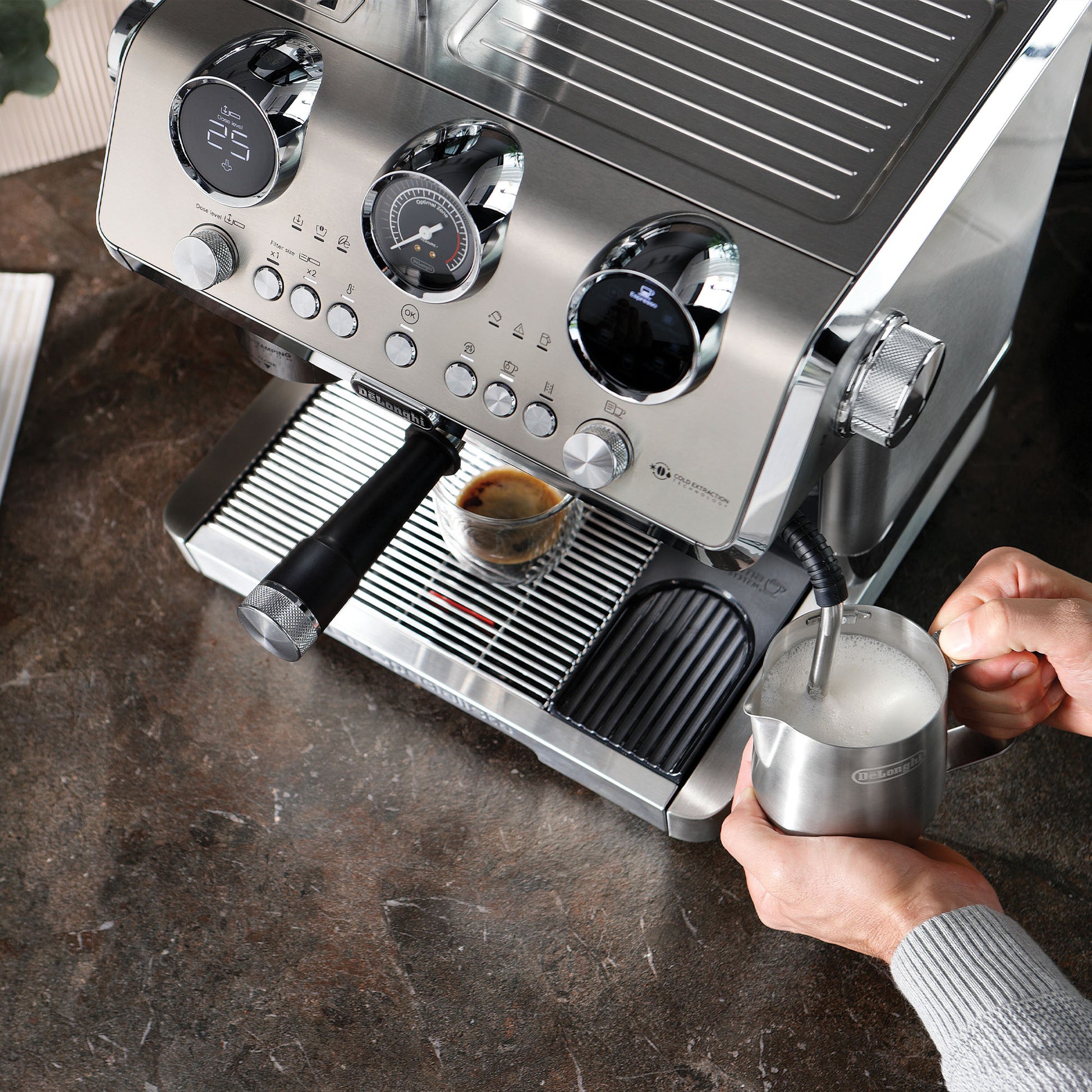 De'Longhi EC9885 La Specialista Maestosa Manual BTC Coffee Machine - EDS Tranquillity Collection