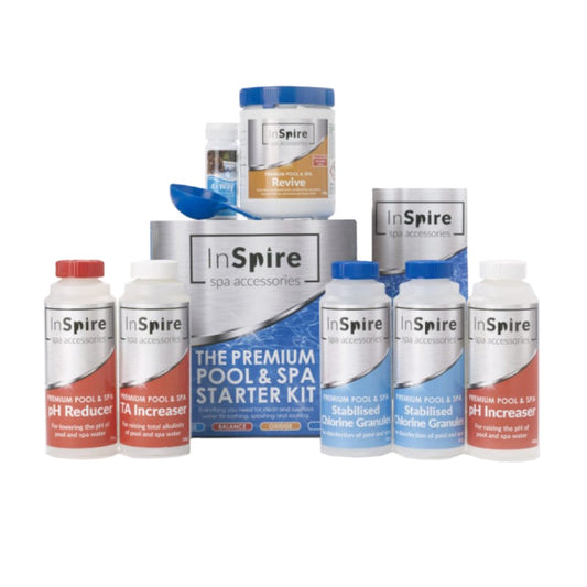 InSpire Premium Pool and Spa Chlorine Chemical Kit - EDS Tranquillity Collection