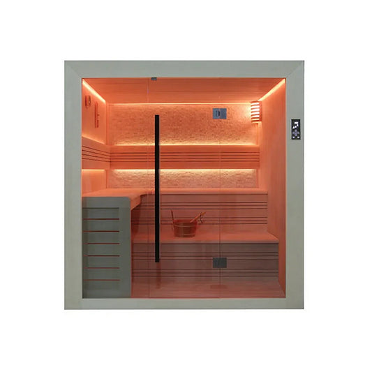 Fonteyn Luxor 220 White Stone Infrared Sauna - EDS Tranquillity Collection