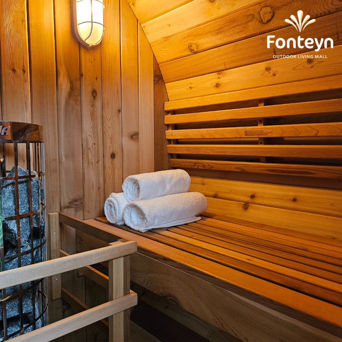 Fonteyn Barrel Sauna 8ft - EDS Tranquillity Collection